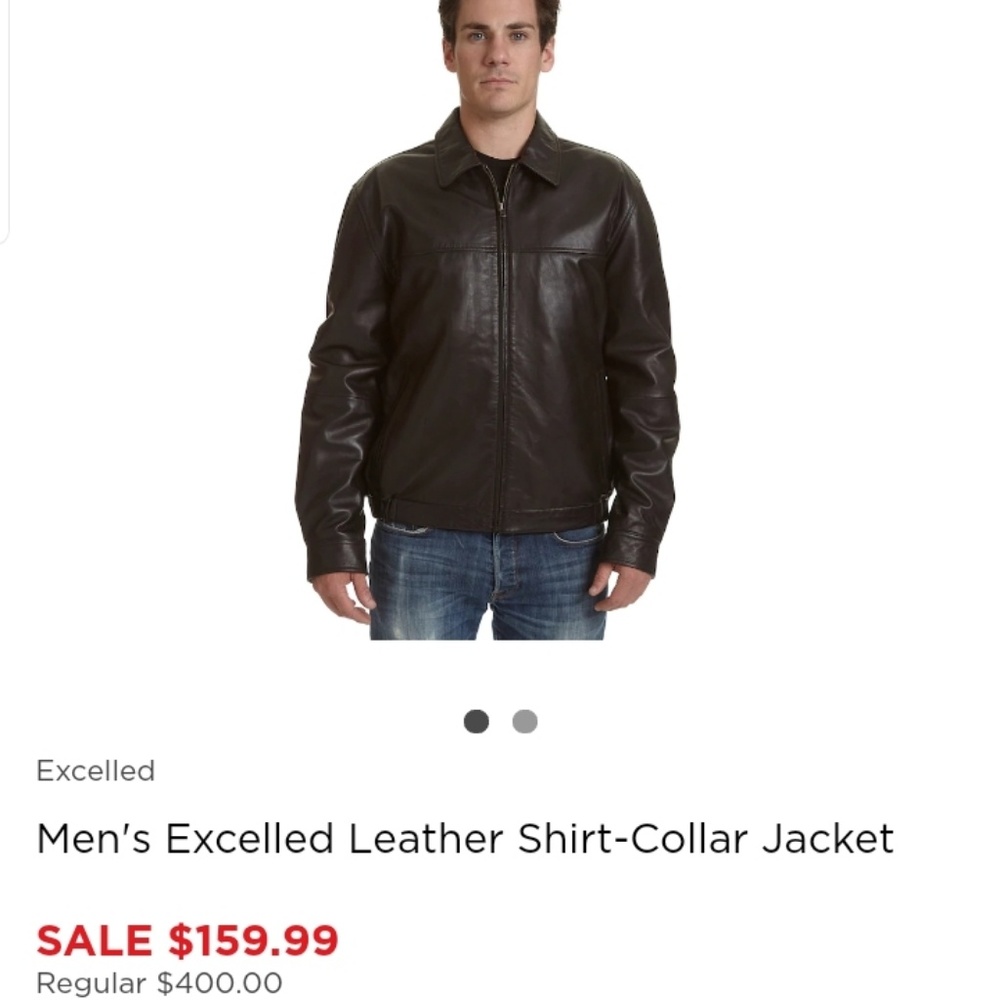 Men's Excelled Leather Shirt-Collar Jacket